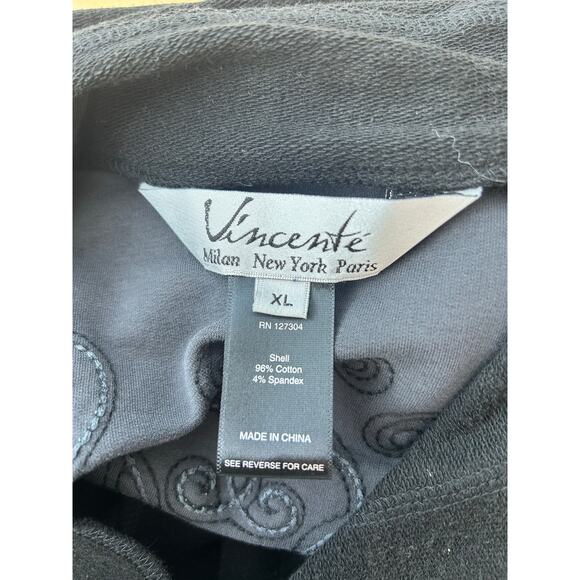 Vincente Jacket XL Black Color Block Embroidered Whimsigoth Stevie Nicks Vamp - Picture 9 of 10